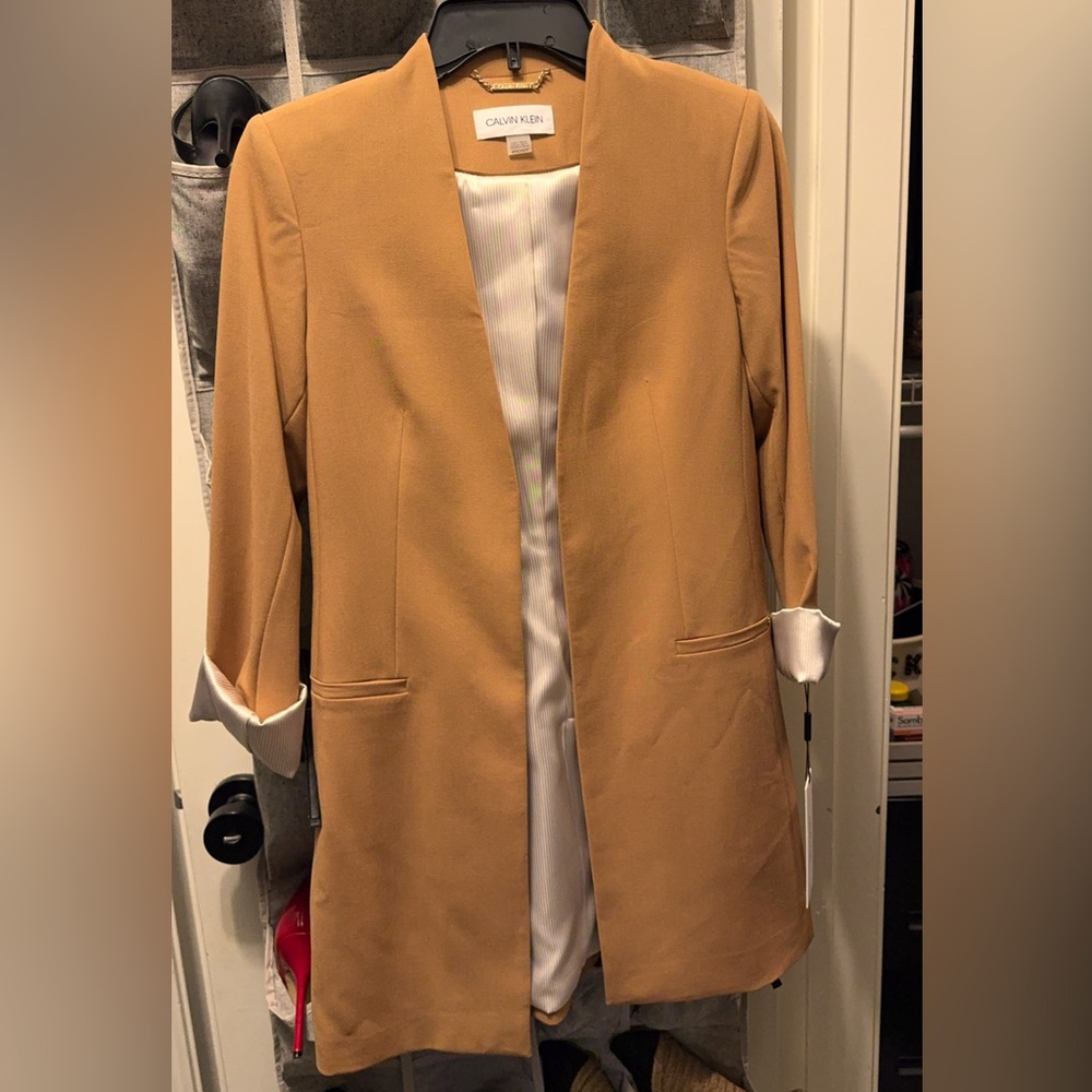 Calvin Klein Women’s Open Front Coat/Jacket